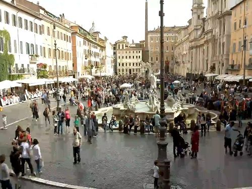 Webkamera Piazza Navona, Řím