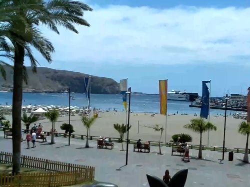 Webkamera Pláž Los Cristianos, Tenerife