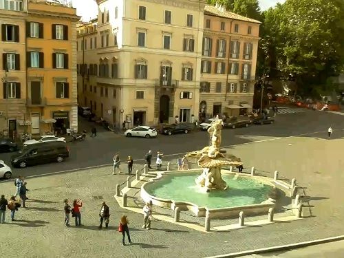 Webkamera Náměstí Barberini, Řím